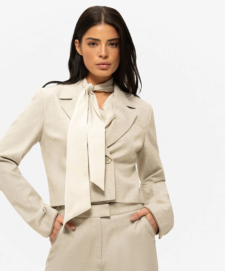 Dames blazer ecru