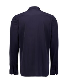 Heren overhemd lange mouw blauw