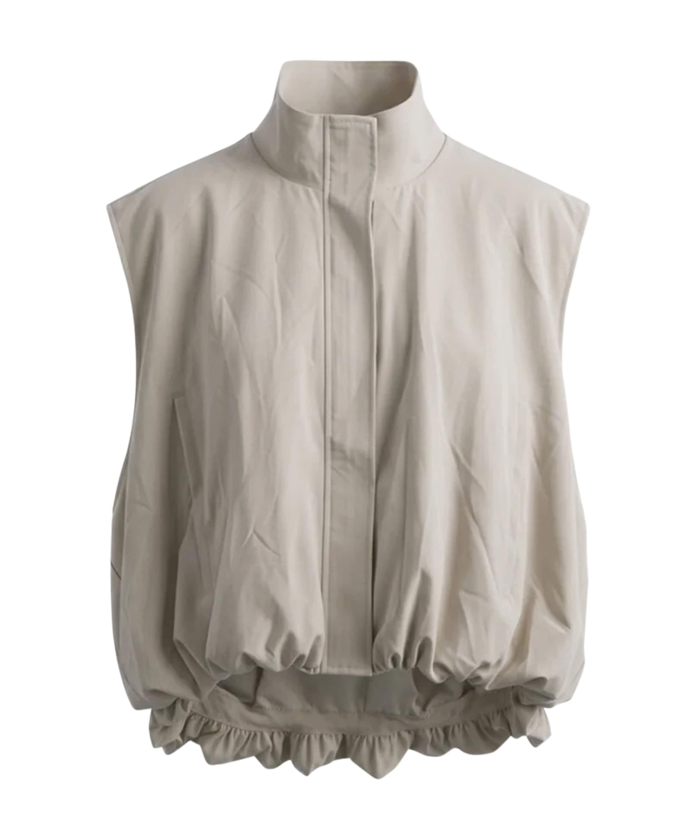 Dames gilet beige