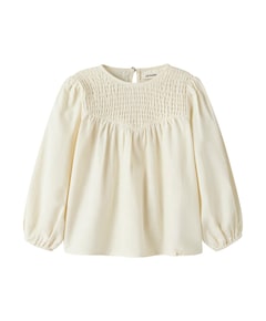 Meisjes blouse lange mouw ecru