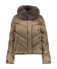 Dames jas bruin