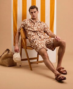 HENRY heren korte broek beige