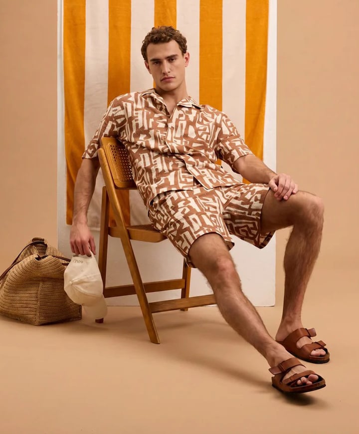 HENRY heren korte broek beige
