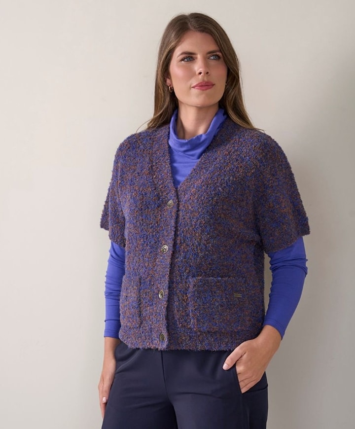 Dames vest blauw