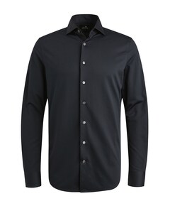 Heren overhemd lange mouw blauw