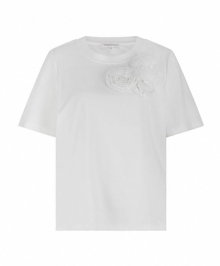 Dames T-shirt ecru