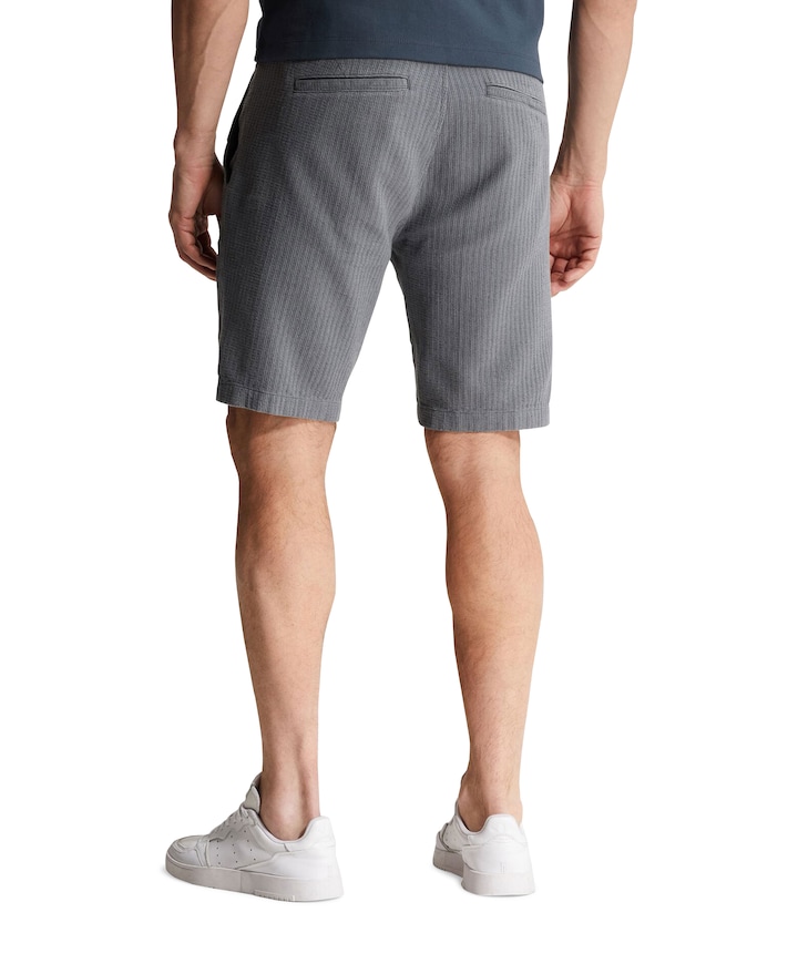 CHINO SHORTS STRUCTURE heren korte broek grijs
