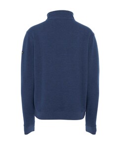 Heren trui met rits blauw