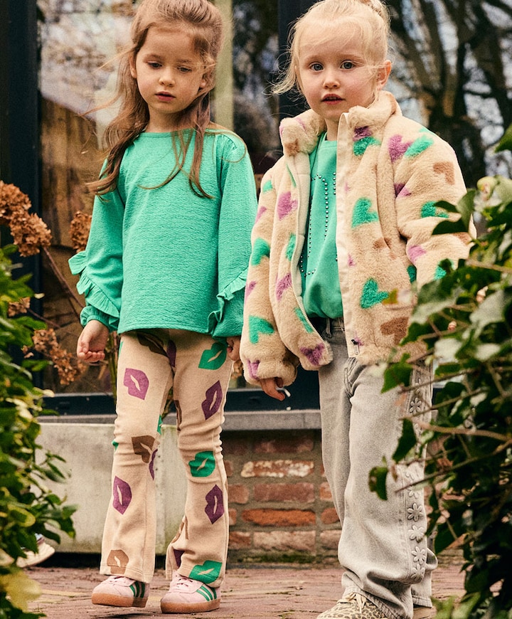 Meisjes jas beige