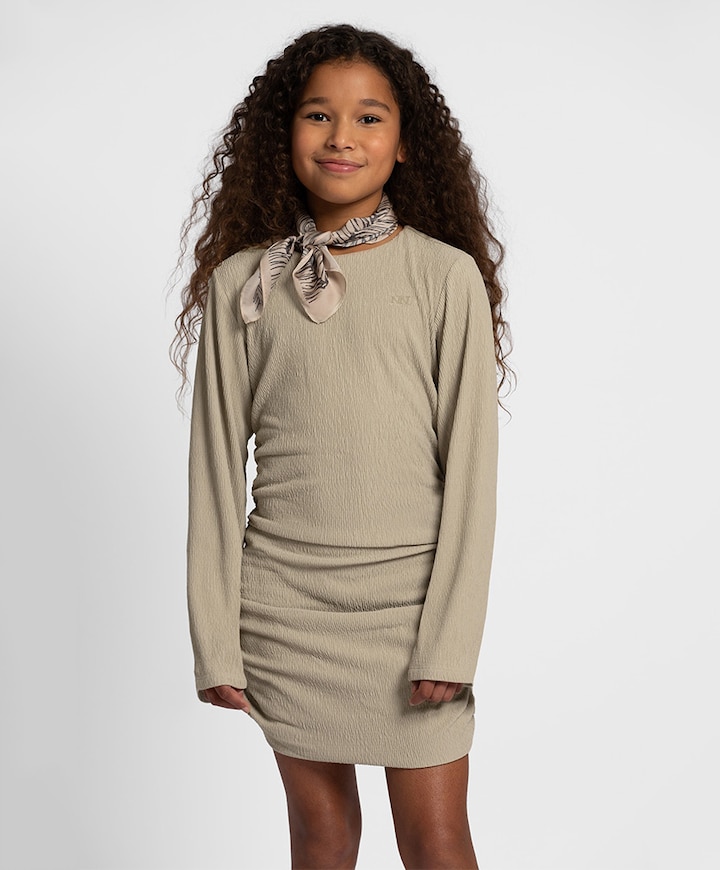 Meisjes jurk beige