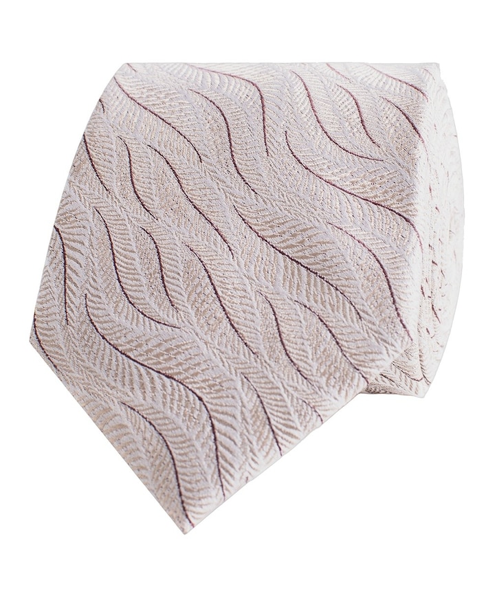 Heren stropdas beige