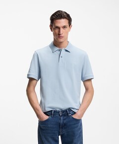 Heren polo blauw