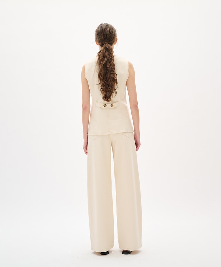 Gilet ecru