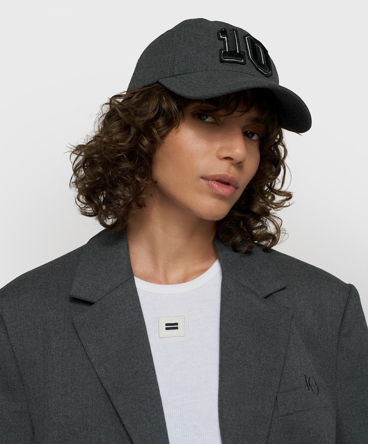 Dames cap grijs