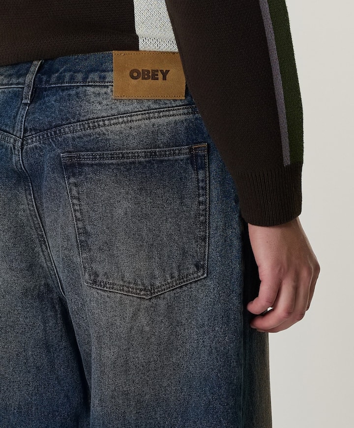 Classic Baggy Denim heren jeans blauw