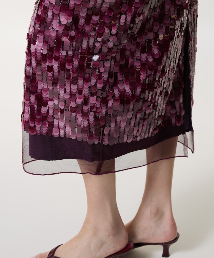 Dames rok bordeaux