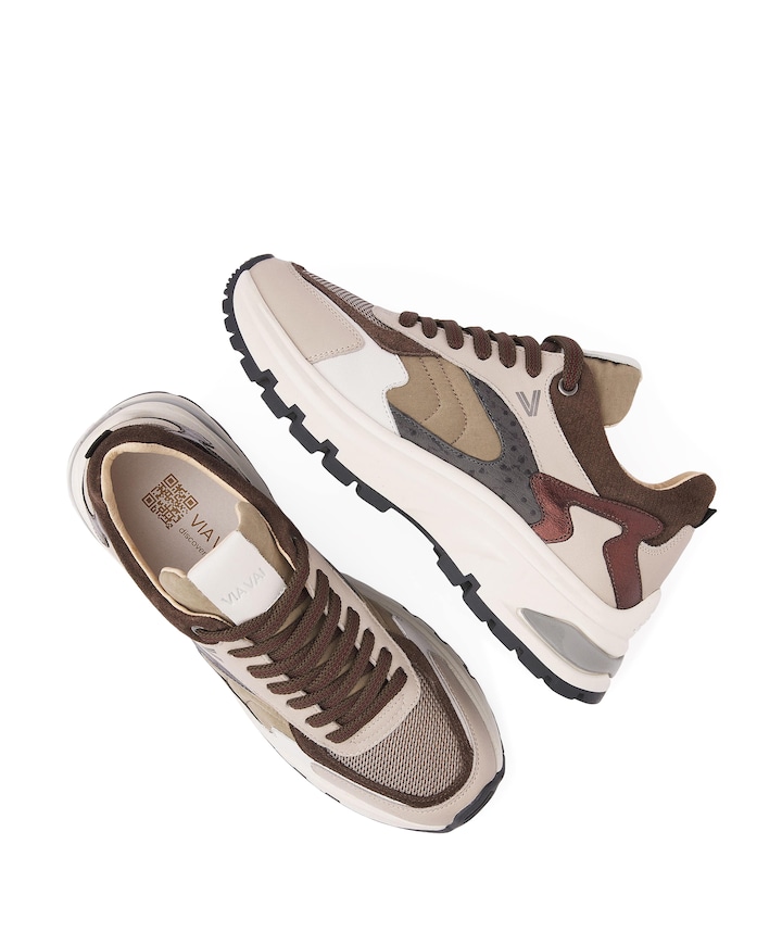 Liz Leighton dames sneakers beige