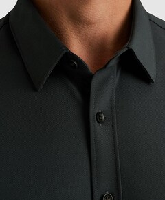 Heren overhemd lange mouw blauw