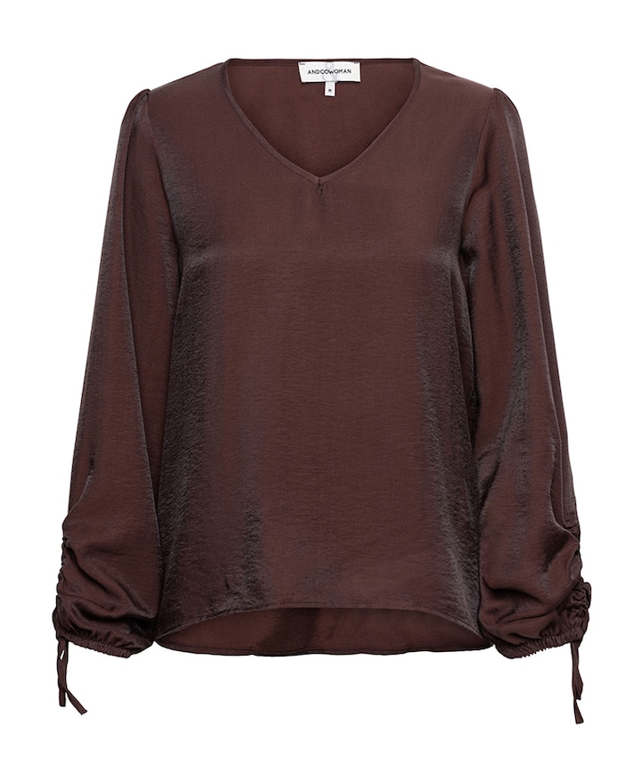 Blouse bruin