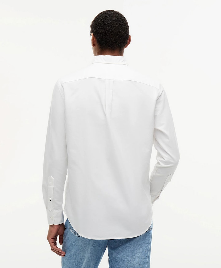 Heren overhemd lange mouw wit