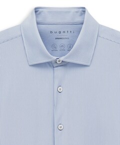Heren overhemd lange mouw blauw