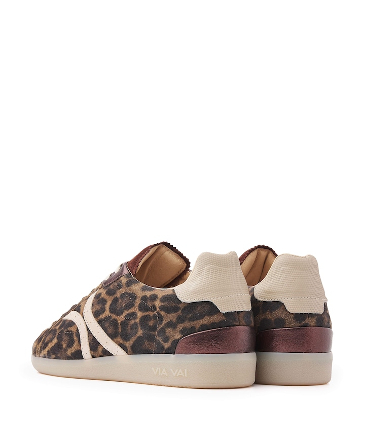 Nilla Khloe dames sneakers bruin