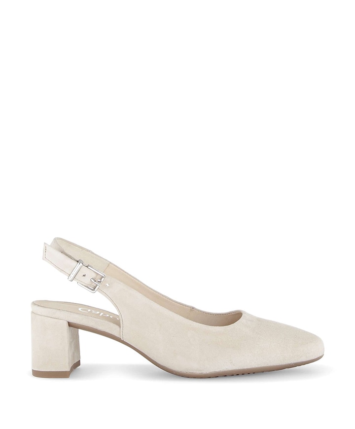 dames slingbacks beige