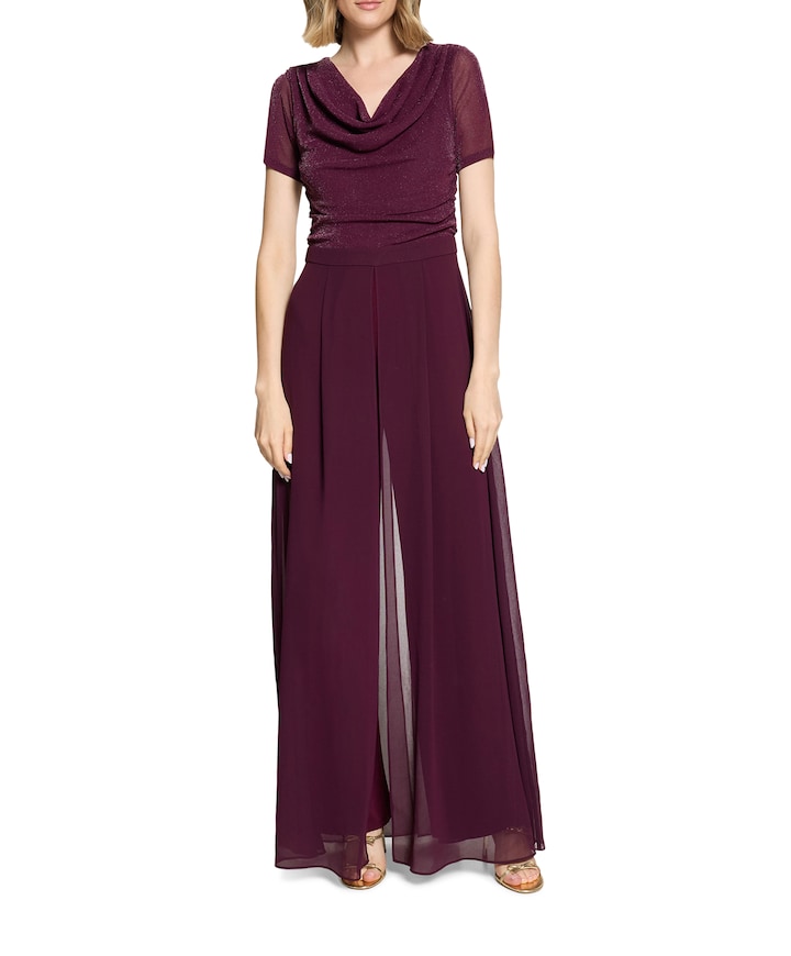 dames jumpsuit bordeaux