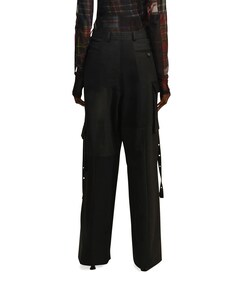 Patchwork Eyelets broek zwart