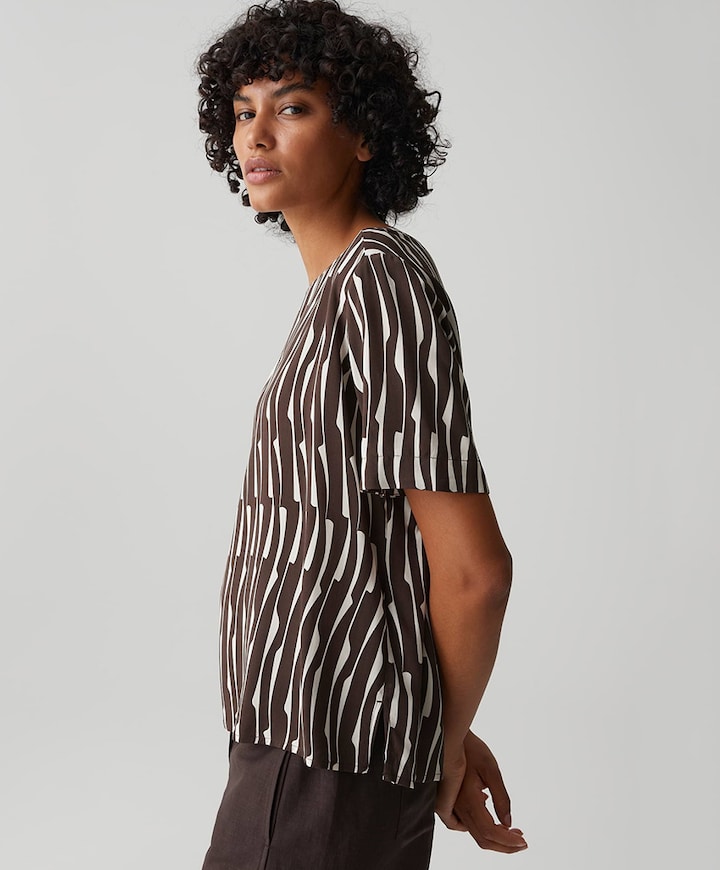 Dames blouse bruin