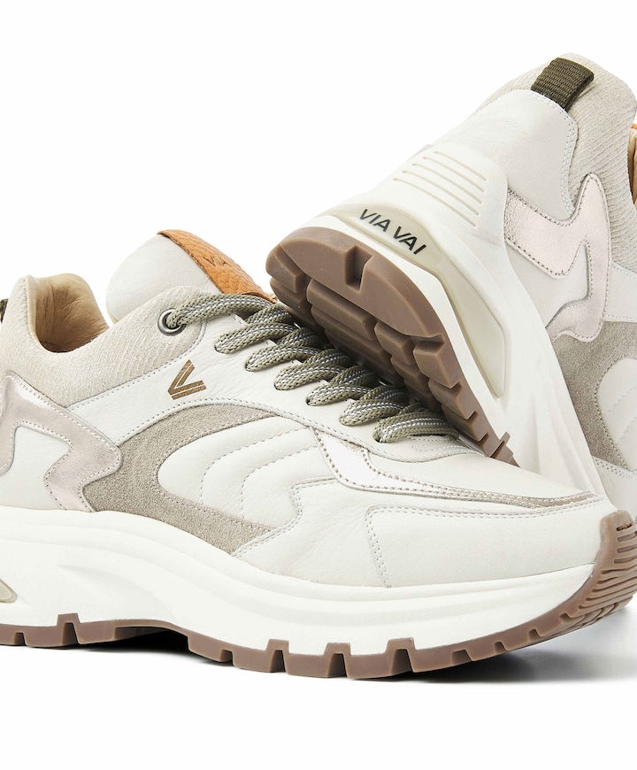 Liz Leighton dames sneakers beige