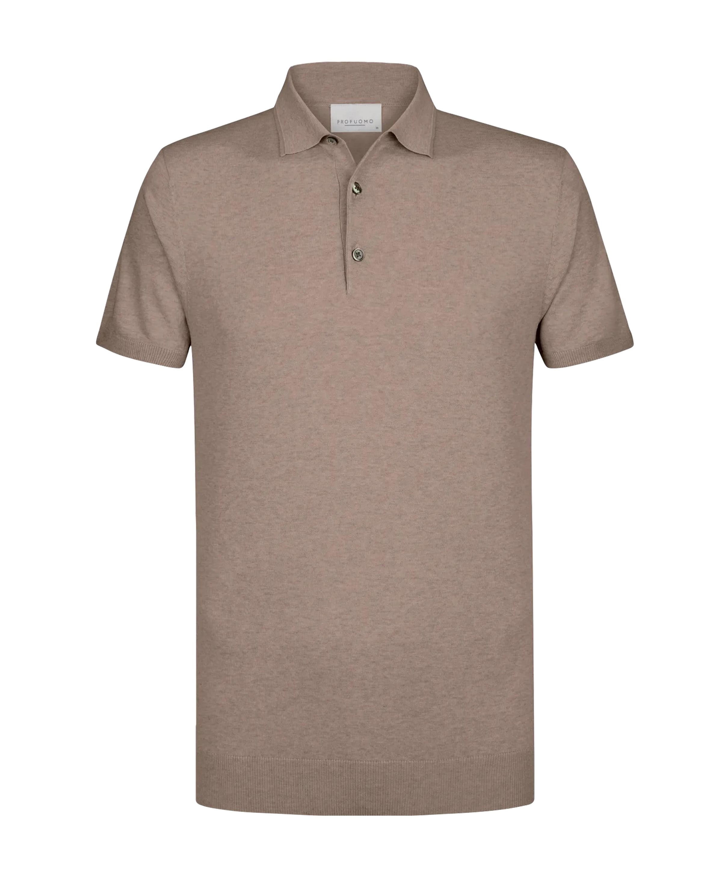 Heren polo beige