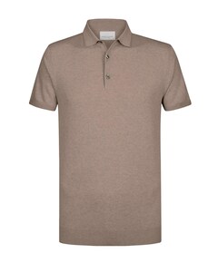 Heren polo beige