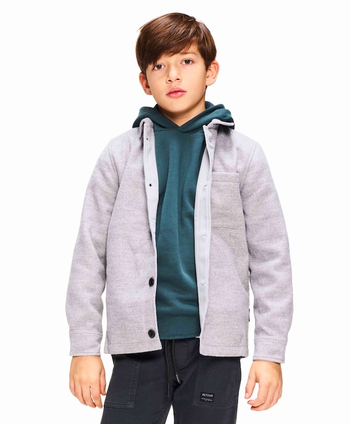Jongens vest grijs