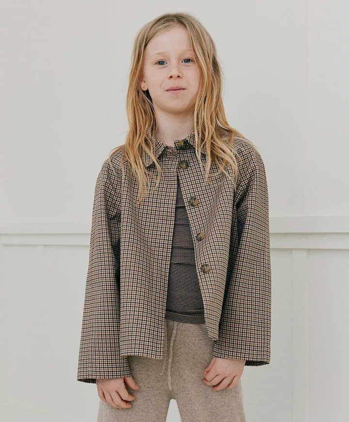 Meisjes jas beige