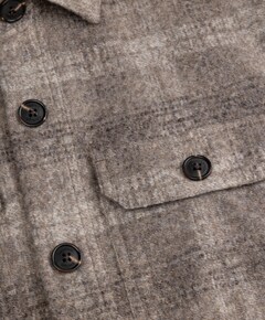 Heren overshirt beige
