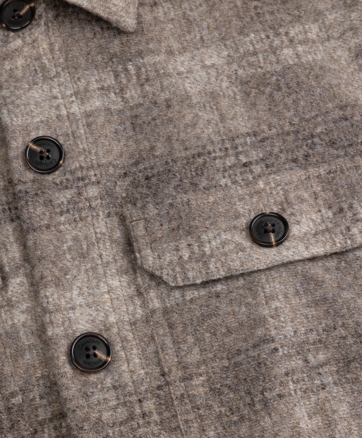 Heren overshirt beige