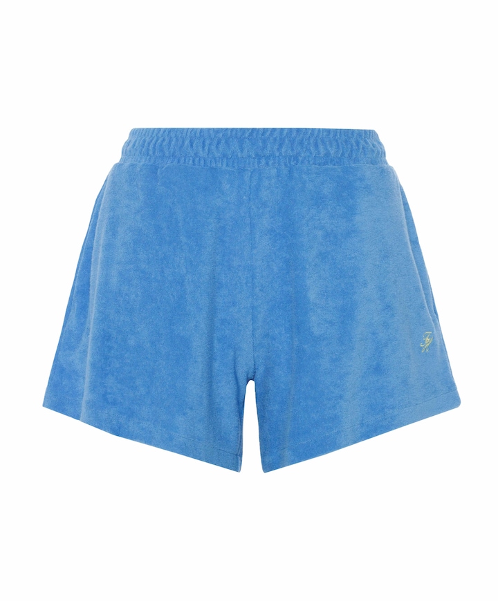 TOWELING SHORT dames short blauw