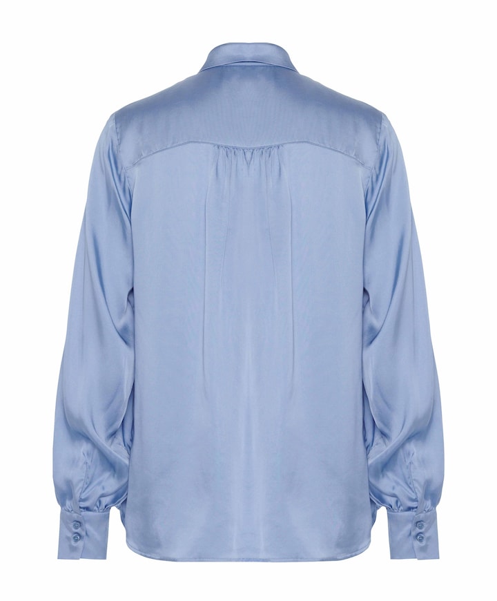 Dames blouse blauw
