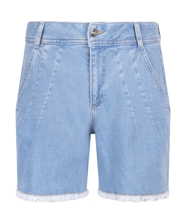 Tanya Ruffle dames korte broek blauw