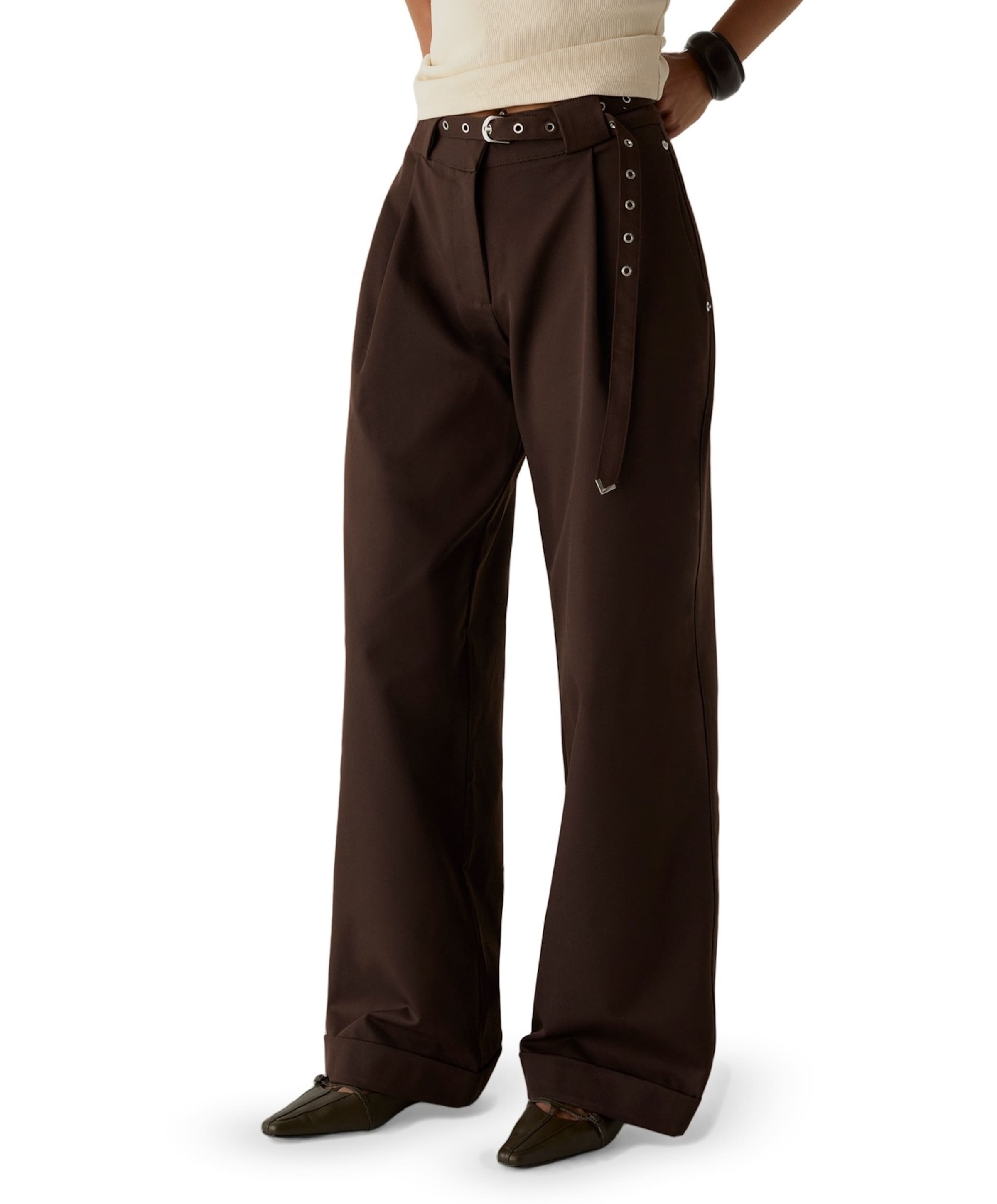 VALEA BROWN dames broek bruin