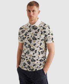 Heren polo ecru