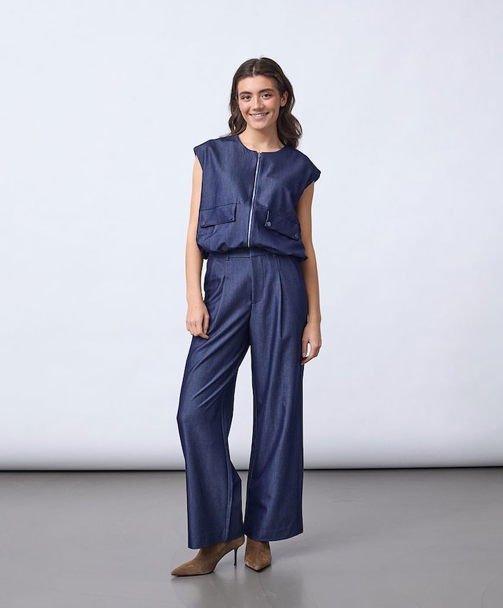 GREAT-PA5 dames broek blauw