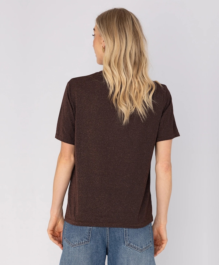 Dames T-shirt bruin