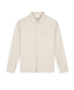 Heren overhemd lange mouw ecru