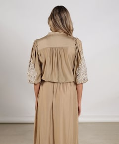 Dames blouse beige
