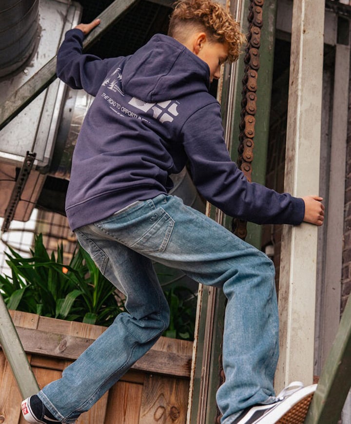 Jongens hoodie paars