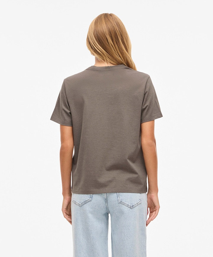 Dames T-shirt bruin