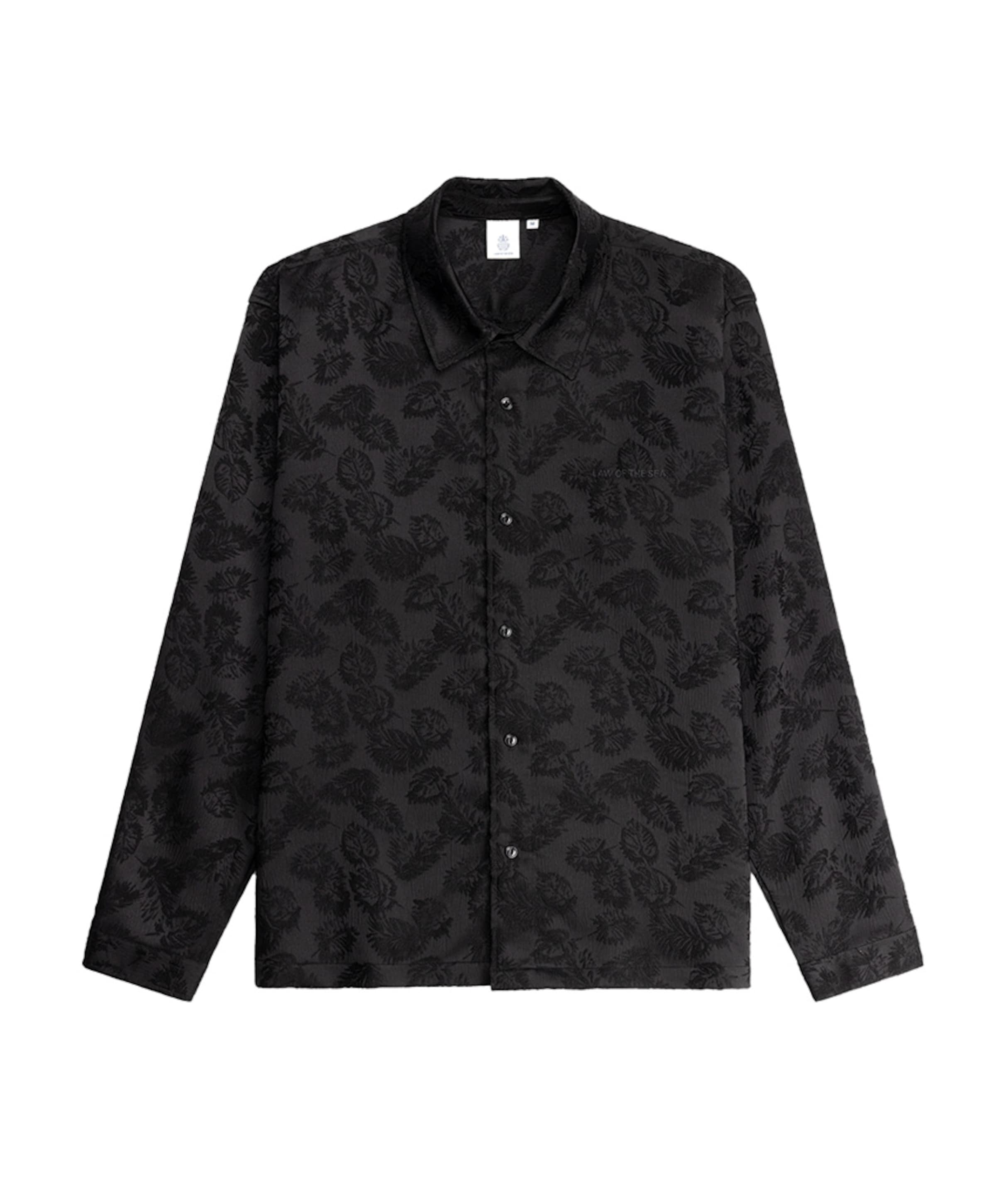 Heren overhemd lange mouw zwart