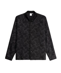 Heren overhemd lange mouw zwart